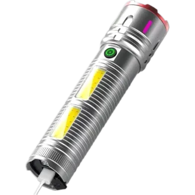 Rechargeable Aluminum Alloy Body Torch Light - X03 - Rokomari product